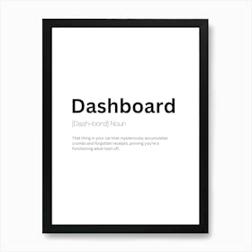 Dashboard Definition Meaning Póster