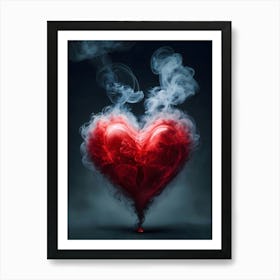 Heart Of Smoke 1 Art Print