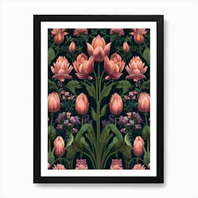 Tulip Wallpaper Art Print