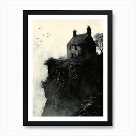 Homestead on a crag Art Print