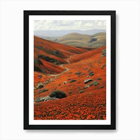 Poppy Field Art Art Print