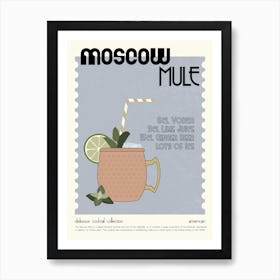 Cocktail Moscow Mule Art Print