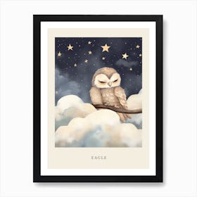 Sleeping Baby Eagle 1 Nursery Poster Art Print