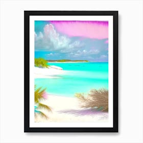 Great Exuma Bahamas Soft Colours Tropical Destination Art Print