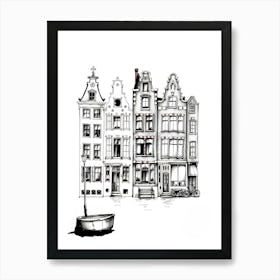 Amsterdam Houses Art Print