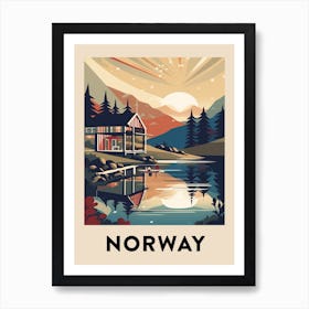 Vintage Travel Poster Norway 6 Art Print
