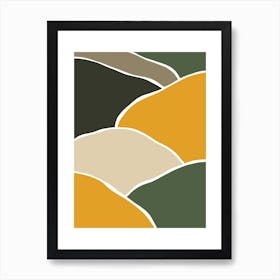 Wild Collection Hills Abstract Art Print