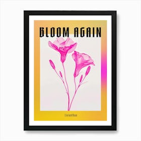 Hot Pink Lisianthus 2 Poster Art Print