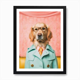 A Golden Retriever Dog 5 Art Print