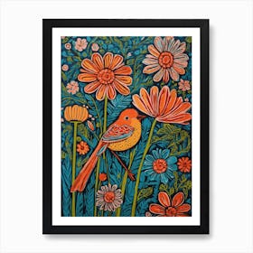 Bird In The Garden 5 Art Print