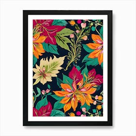 Floral Pattern 3 Art Print