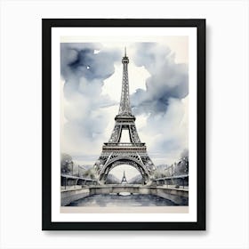 Eiffel Tower art print Art Print