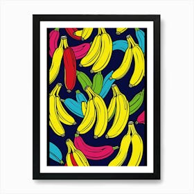 Bananas Modern Pop Art Art Print