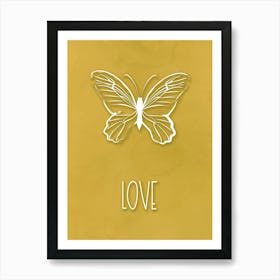 Love Butterfly Art Print