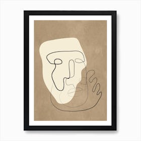 Abstract Portrait 2 Art Print