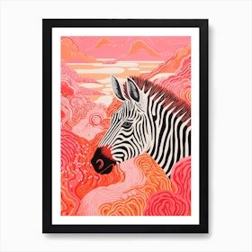 Art Photography Pink Zebra