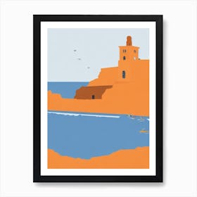 Porto Katsiki 2 Lefkada Greece Midcentury Art Print