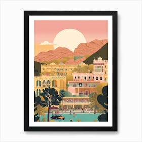 Surat India Travel Illustration 1 Art Print