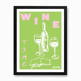 Wine Time Dining Room Art Print