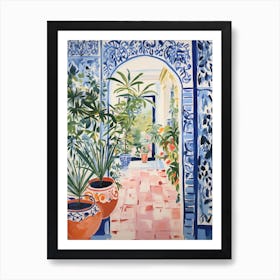 Matisse Inspired Fauvism Italian Leafy Garden Poster Art Print