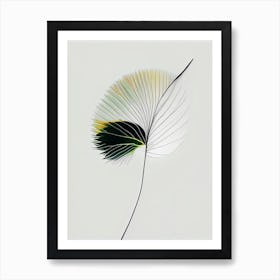 Dandelion Leaf Abstract Art Print