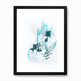 Abstract Mint 2 Art Print