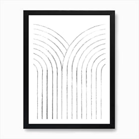 Stairway To Heaven, Minimalist line art Art Print