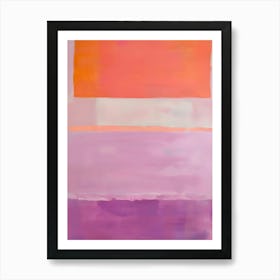 'Purple And Orange' 1 Art Print