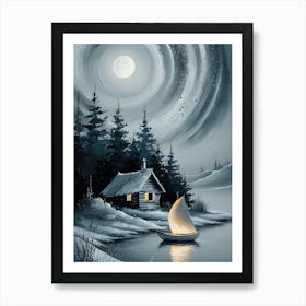 Sailor In The Moonlight 1 Art Print