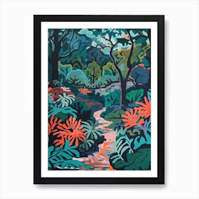 Kirstenbosch Botanical Gardens, South Africa, Painting 4 Art Print