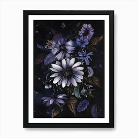 Purple Daisies Art Print