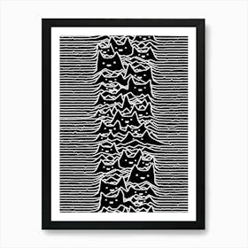 Cats And Waves Joy Division Art Print