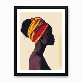 The African Woman; A Boho Scenery Art Print