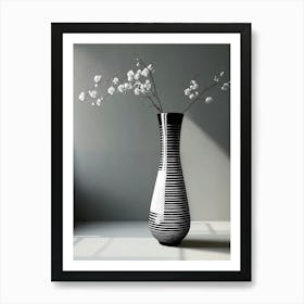 Black And White Vase Art Print