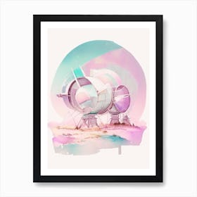 Telescope Array Gouache Space Art Print