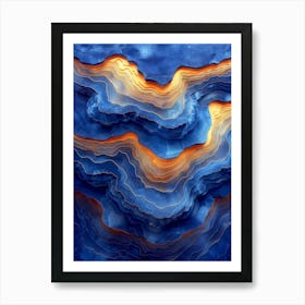 Agates Abstract Painting Art Print