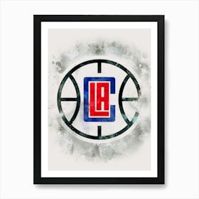 Los Angeles Clippers Paint Art Print