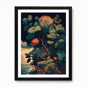 Flowers In The Night Art Print