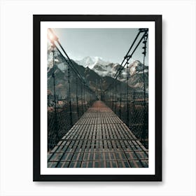 Suspension Bridge Art Print