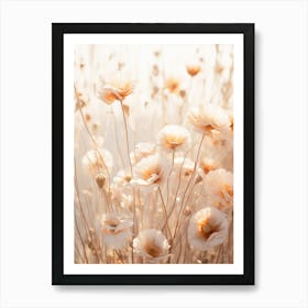 Boho Dried Flowers Portulaca 4 Art Print