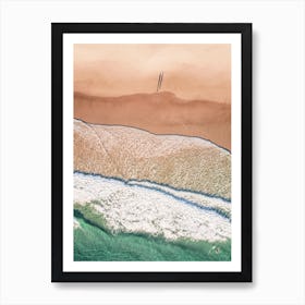 Aerial Beach Ocean Green Sea Bliss Ocean 3x4 Art Print
