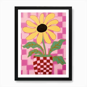 Sunflowers Flower Vase 1 Art Print