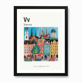 Kids Travel Alphabet  Vienna 4 Art Print