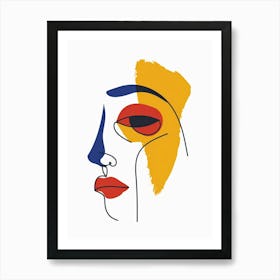 Face Of A Woman 45 Art Print