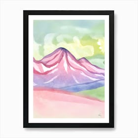 Pink Mountains Art Print