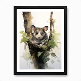 Adorable Chubby Acrobatic Possum 3 Art Print