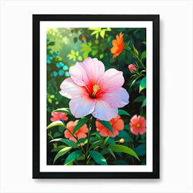 Hibiscus Flower Art Print