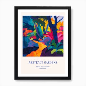 Colourful Gardens Bellevue Botanical Garden Usa 1 Blue Poster Art Print