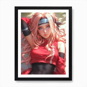 Sakura Naruto Art Print