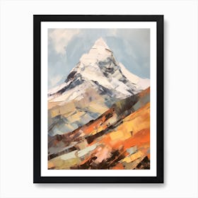 Mount Olympus Greece 1 Mountain Painting Art Print